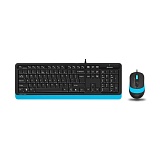 Комплект клавиатура+мышь A4 Fstyler F1010, F1010 BLUE