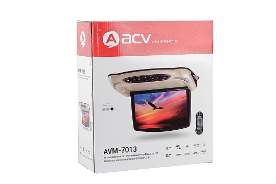 Потолочный монитор 13,3 дюйма с DVD ACV AVM-7013