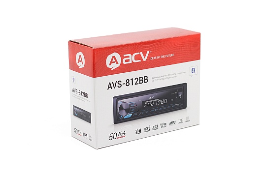 Магнитола USB/SD, MP3/WMA с Bluetooth ACV AVS-812BW