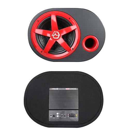 Активный сабвуфер URAL AS-D12A RED HURRICANE (овал)