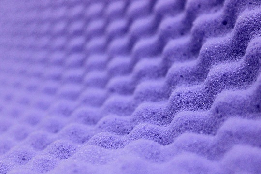 Biplast 15 Wave фиолетовый Звукопоглощающий материал (1.0*0.75 пленка) | Цена указана за 1 лист