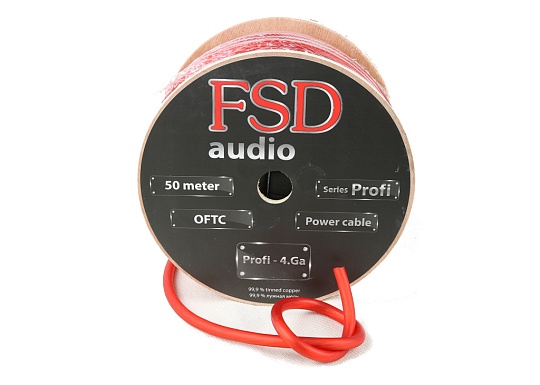 FSD audio PROFI-4GA Силовой кабель 99.9% луженая медь/гибкий силикон (50м)