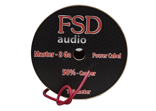 FSD audio MASTER-8GA Силовой кабель 50% медь/гибкий силикон (100м)