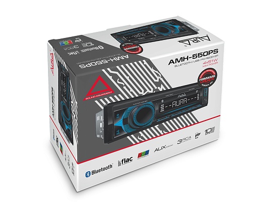 AURA AMH-550PS USB/SD-ресивер (2 парковочных датчика в комплекте)