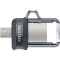 Flash накопитель Sandisk Ultra Dual drive SDDD3-128G-G46, черный