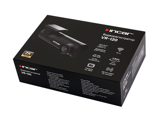 Incar VR-120 Видеорегистратор Без экрана 2K WiFi WDR