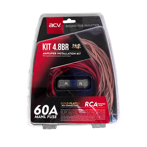 Комплект для 4-х канального усилителя ACV KIT 4.8BR