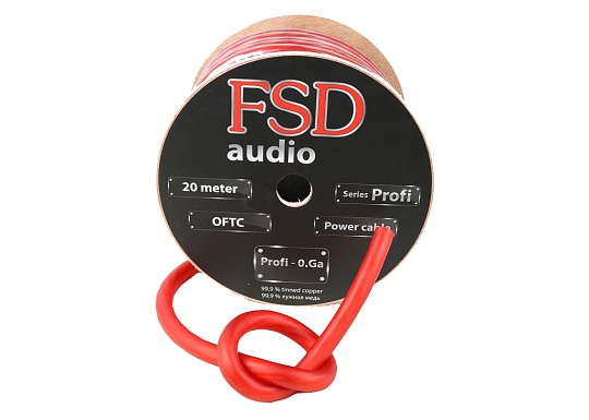 FSD audio PROFI-0GA Силовой кабель 99.9% луженая медь/гибкий силикон (20м)