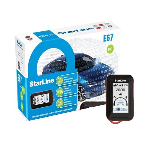 Сигнализация StarLine E67 3CAN+FD+4LIN ECO