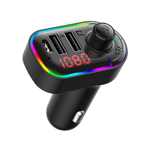 FM-трансмиттер (Bluetooth/USB) c RGB подсветкой ACV FMT-128B
