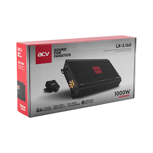 Автомобильный усилитель 2х160 Вт ACV LX-2.160