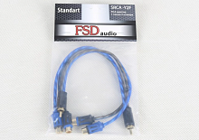FSD audio STANDART SRCA-Y2F Y-разветвитель 2мама-1папа 2шт гибкий силикон