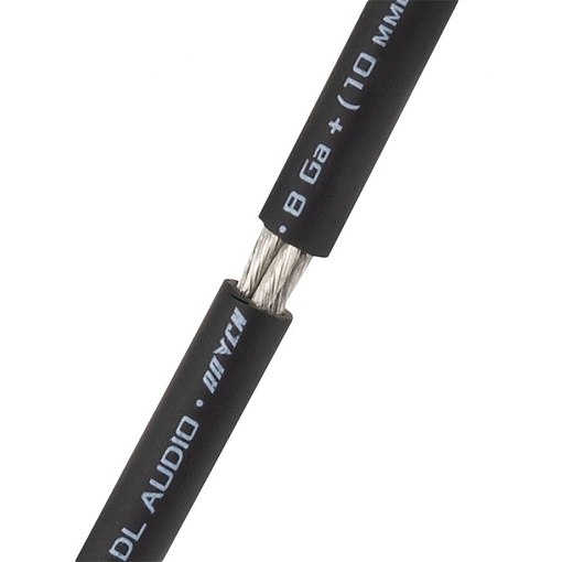 DL Audio Raven Power Cable 8GA Black