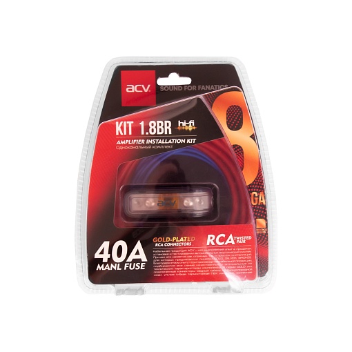 Комплект для одноканального усилителя ACV KIT 1.8BR
