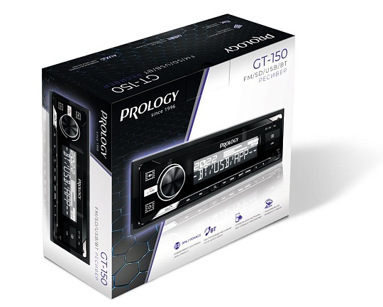 PROLOGY GT-150 FM SD/USB ресивер с Bluetooth