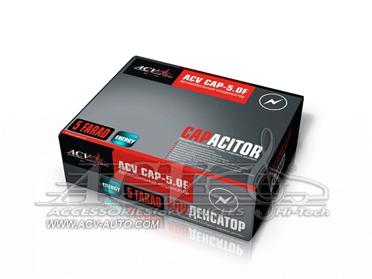 Конденсатор 5,0 Фарад ACV CAP-5.0F