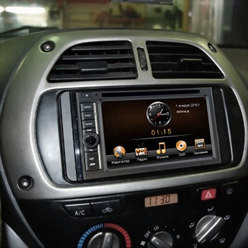 Intro RTY-N08 Toyota RAV4 01-05/Prado150 2DIN графит