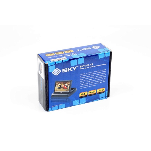 Монитор 4.3" выдвижной на торпедо для камеры заднего вида SKY MA-43