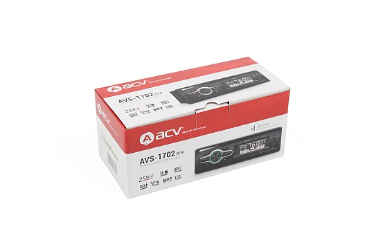 Магнитола FM/MP3/USB/SD ACV AVS-1702W