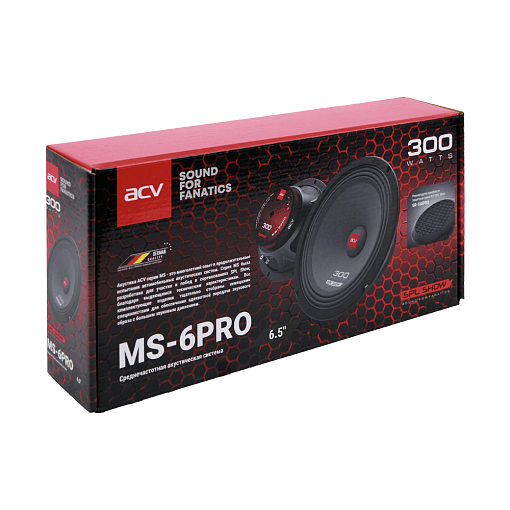Среднечастотная акустика 6,5 дюймов ACV MS-6PRO