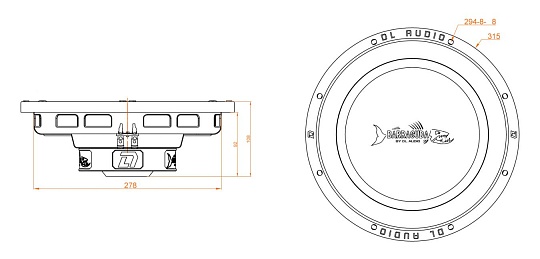 Сабвуфер DL Audio Barracuda 12 Flat