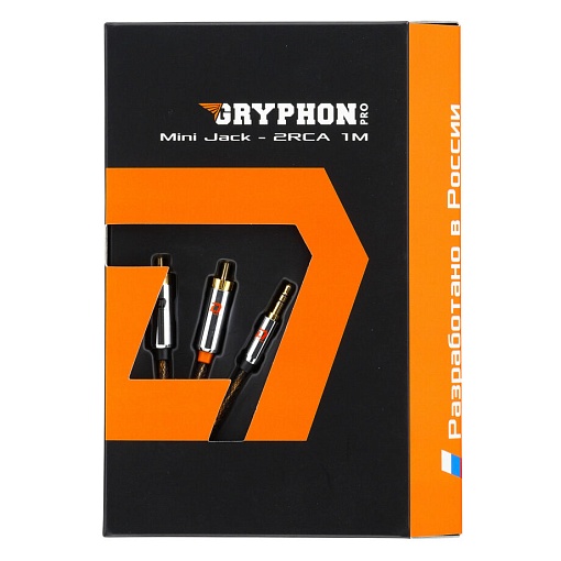 Кабель с экраном DL Audio Gryphon Pro Mini Jack-2RCA 1 м