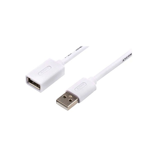 Удлинитель USB 2.0 A(m)-A(f) ATcom AT3790, 3 м, белый