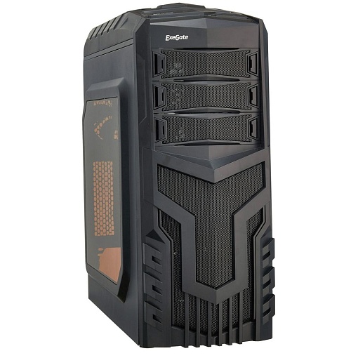 Корпус Miditower ExeGate EVO-8204N-Red-600W-12, EX277154RUS