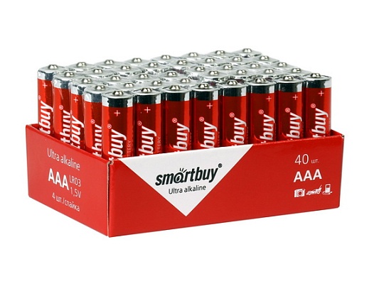 Батарейка SmartBuy LR03 (AAA) bulk (SBBA-3A40S) (40шт-уп)