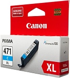 Картридж струйный CANON CLI-471XLC, 0347C001