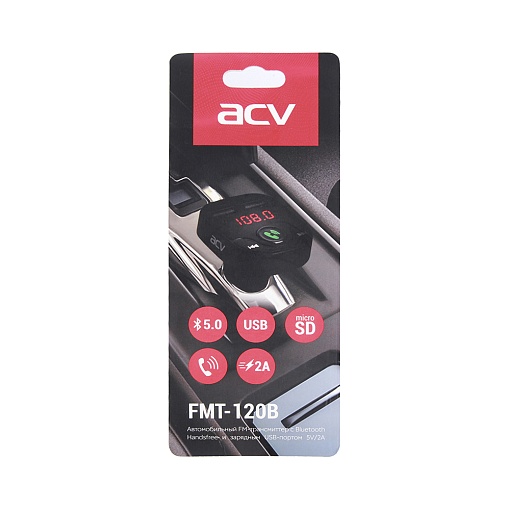 FM-трансмиттер (microSD/USB) ACV FMT-120B