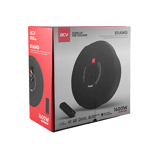 Активный сабвуфер 11" в нишу запасного колеса 1600Вт ACV S11AWD