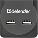 Сетевой фильтр Defender DFS 753 3 м, черный