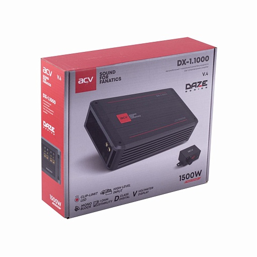 Цифровой усилитель 1х1000 Вт ACV DX-1.1000