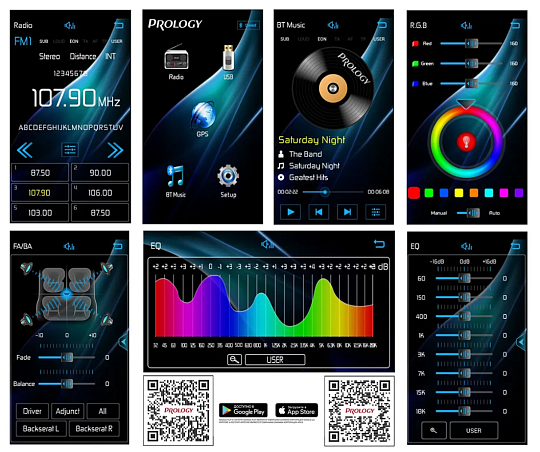 Prology MPR-100 2DIN Ресивер DSP