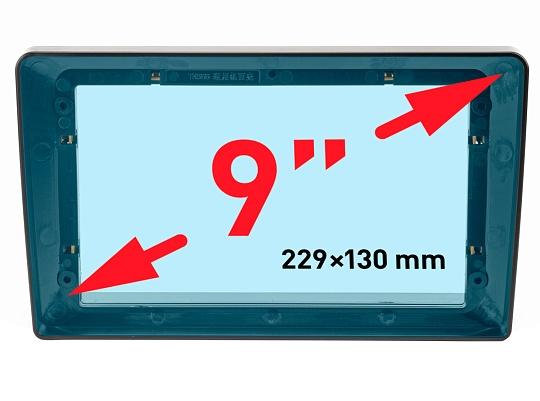 INCAR RMB-FC445 Рамка 9" Mercedes C-class 2000-2004 W203/209/168 (тип 3 Накладка)