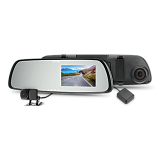 Видеорегистратор-зеркало MIO R47D GPS + доп. камера, черный