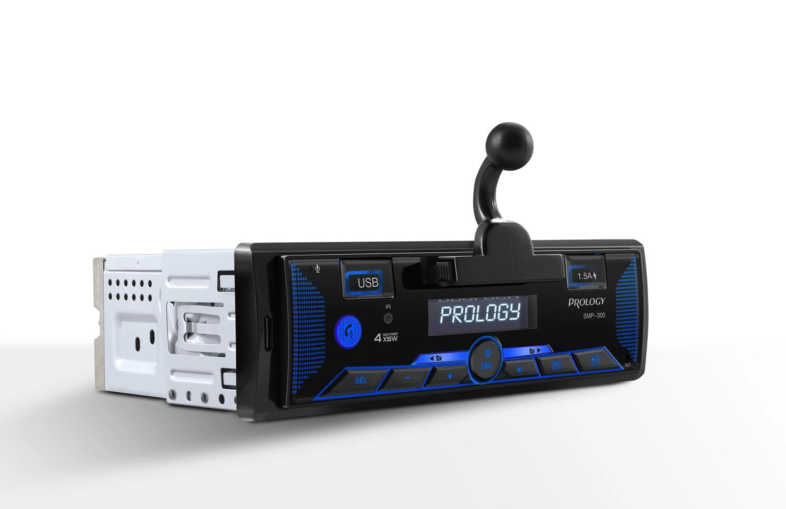 PROLOGY SMP-300 FM / USB ресивер с Bluetooth и магнитным держателем для  смартфона - купить по цене 4 690 ₽ в интернет-магазине MVA-Group